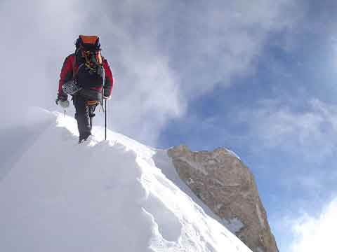 
Gasherbrum II First Ascent North Face - Karl Unterkircher A Few Metres From Gasherbrum II Summit July 20, 2007 - karlunterkircher.com
